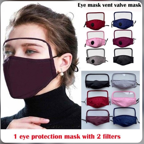 NEW Gray face Mask Full Face Eye shield - Picture 3 of 9